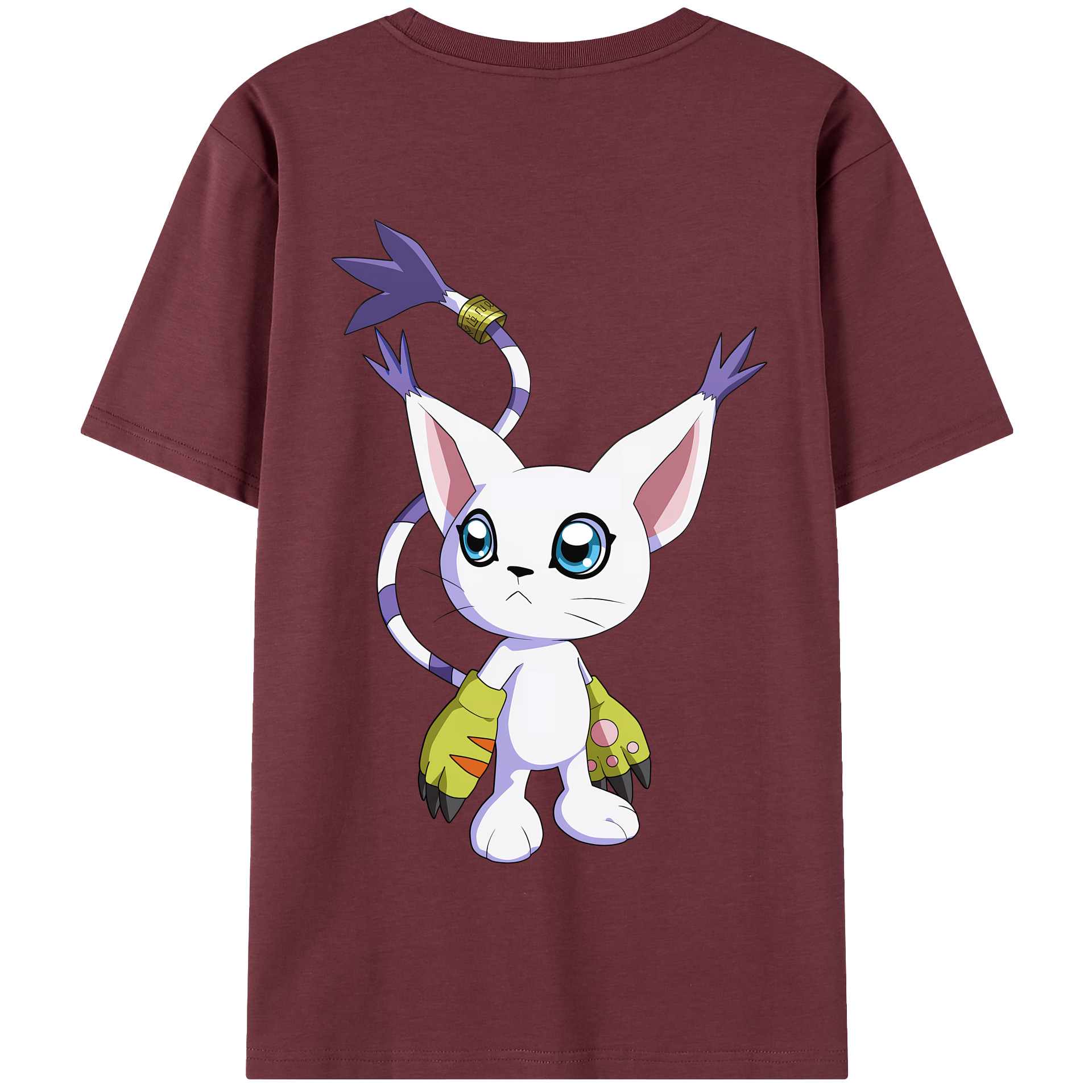 （画像用） Digimon デジタルモンスター/デジモン 綿100％半袖Tシャツ（背面プリント）